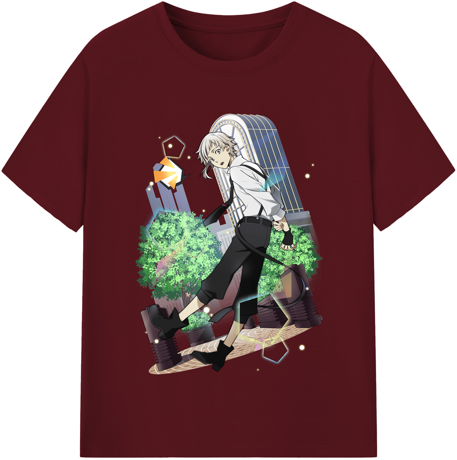 （画像用） 文豪ストレイドッグス Bungo Stray Dogs 綿100％半袖Tシャツ（フロントプリント）